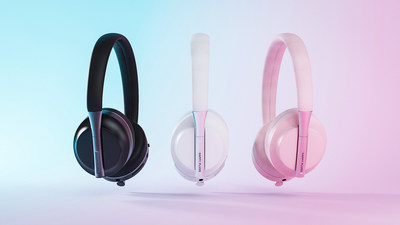 Happy Plugs Play, kids antimicrobial, vegan friendly headphones with safe audio