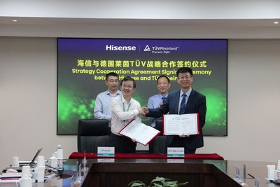 Hisense and TÜV Rheinland signed a strategic cooperation agreement