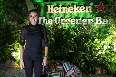 Italian DJ Anfisa Letyago played at the Heineken® Greener Bar in Milan on Friday night to celebrate the start of the weekend’s racing action at the Formula 1 Heineken Gran Premio d’Italia 2021.