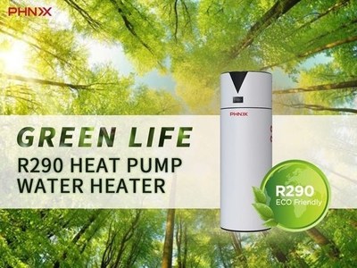 Calentador de agua PHNIX con bomba de calor, fuente de aire, tecnología Inverter y refrigerante R290 todo en uno